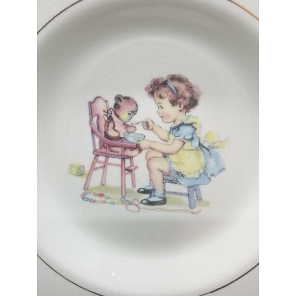 Nursery Toddler Child's Ceramic Bowl Dish The Salem China Co for Intl Silver Co - Picture 4 of 9